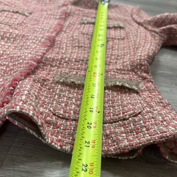 Elie Tahari Reversible Tweed & Silk Blazer – Estimated XS/Small - Picture 6 of 7